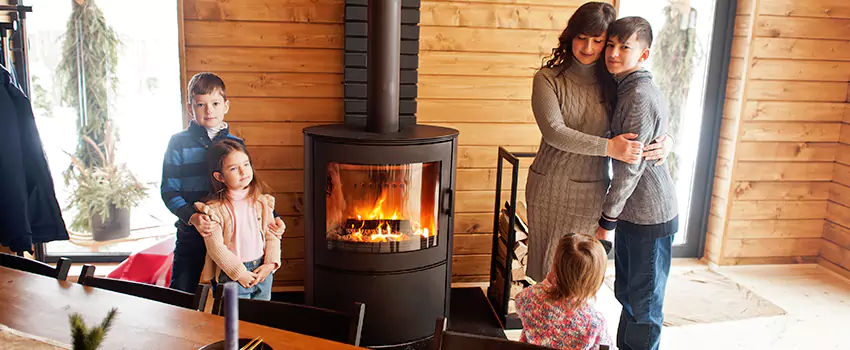 Morso Cast Iron Fireplace Insert Installation in Southfield, Michigan