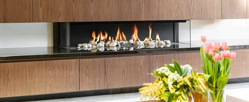 Double-height Fireplace Design Refurbishment in Southfield, Michigan