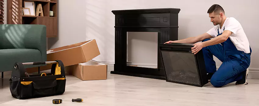 Old Rusted Metal Fireplace Repair And Replacement in Southfield, MI