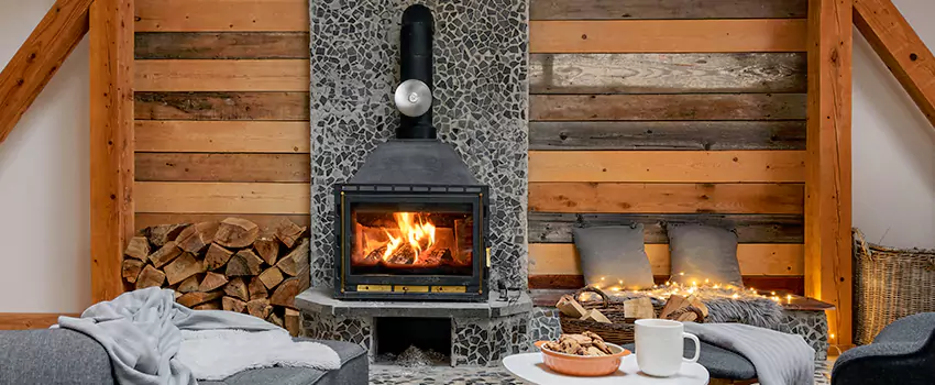 Thelin Hearth Products Direct Vent Gas Stove Fireplace Inspection in Southfield, Michigan